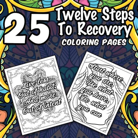 Best Value 25 Twelve Steps To Recovery Coloring Pages Etsy