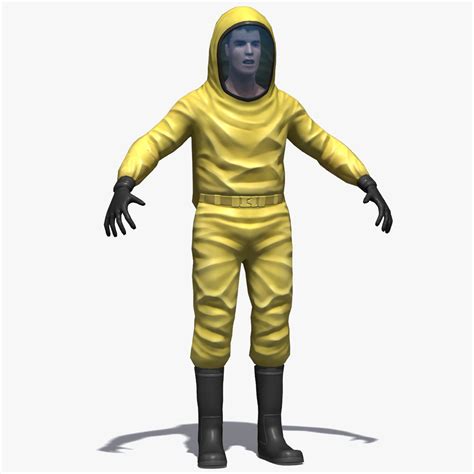 Hazmat Suit (rigged) 3D Model $40 - .fbx .obj .3ds .max - Free3D