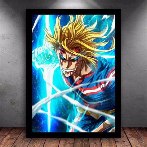 Quadro Decorativo All Might Boku No Hero Academia Vidro