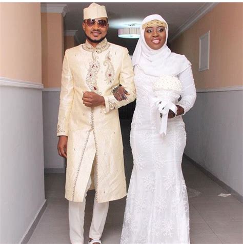 Bride And Groom Muslim Wedding Muslim Wedding African Wedding Attire