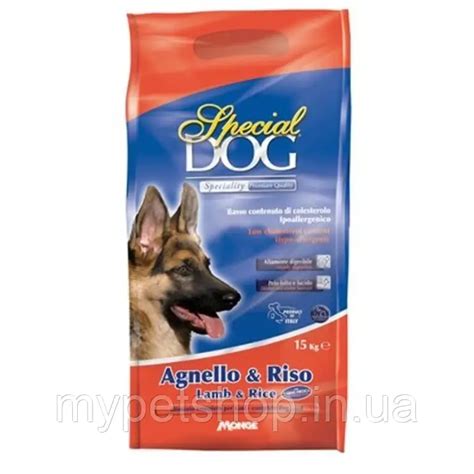 MONGE Монж SD Dog Speciality Сухой корм для собак, ягненок с рисом, 4 ...
