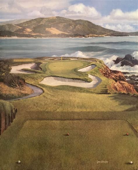 Golf Art Pebble Beach 7th Hole Print