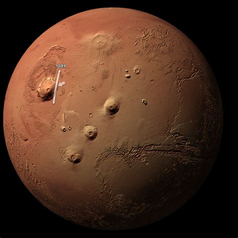 Esa Olympus Mons Globe