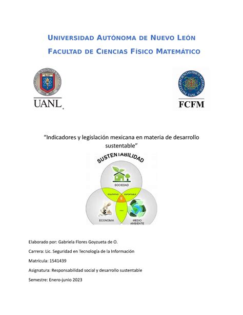 Trabajo De Responsabilidad Y Desarrollo Sustentable 2 Universidad AutÓnoma De Nuevo LeÓn