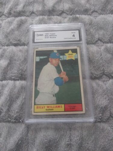 1961 Topps Billy Williams 141 GMA 4 VG EX Rookie Graded Hof Rc Cubs EBay