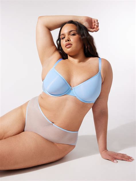 Sheer X Demi Spacer Bra In Blue SAVAGE X FENTY Germany