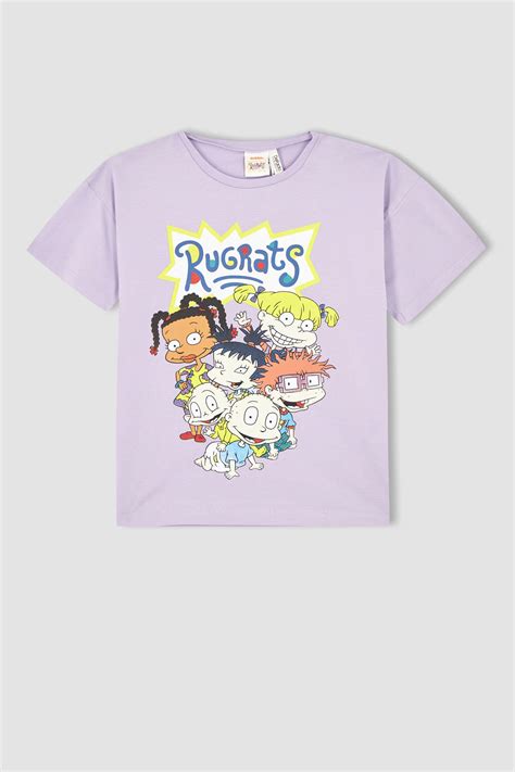 Mor K Z Ocuk Gen K Z K Z Ocuk Rugrats Regular Fit K Sa Kollu