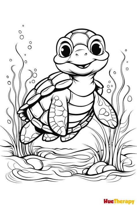 12 Free Printable Turtle Coloring Pages for Kids | Turtle coloring ...