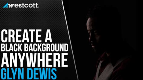 How To Create A Black Photography Background In Any Location Youtube