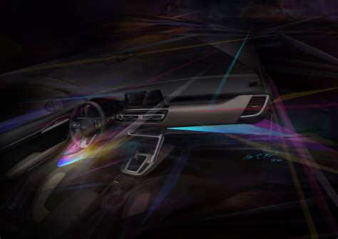 Kia small SUV interior sketch teaser 2 - Paul Tan's Automotive News