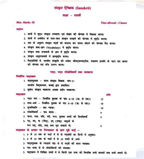 JKBOSE Class 10th Syllabus 2025 PDF Jammu And Kashmir Board