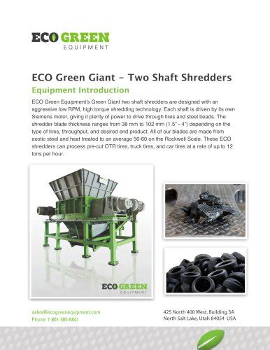 All Eco Green Equipment Usa Catalogs And Technical Brochures