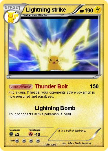 Pokémon Lightning strike 35 35 Thunder Bolt My Pokemon Card