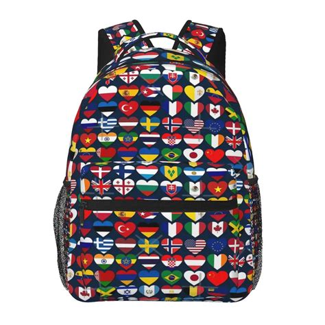 Mochila Bandeira Casual Dos Pa Ses Do Mundo Um Presente Casual