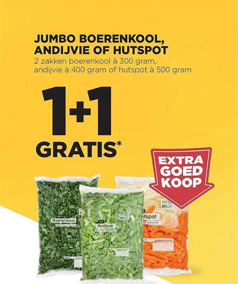 Jumbo Boerenkool Andijvie Of Hutspot Gratis Aanbieding Bij Jumbo