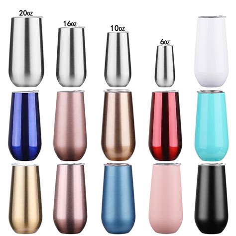 Hot Selling Double Wall Stainless Steel Vacuum Insulated Champagne Wine Tumblers Coffee Cup Mug