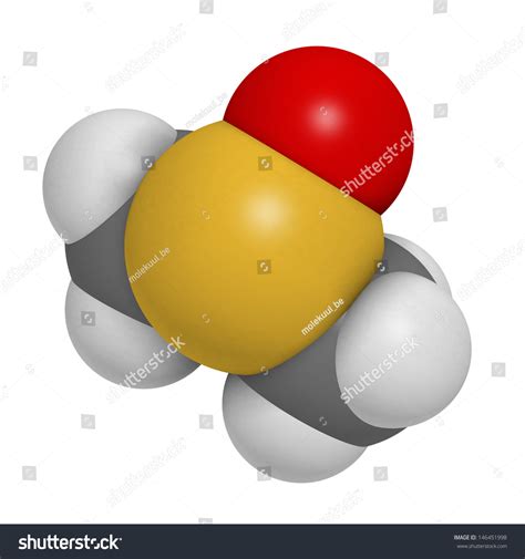 Dimethylsulfoxide (Dmso) Molecule, Chemical Structure. Dmso Is A ...