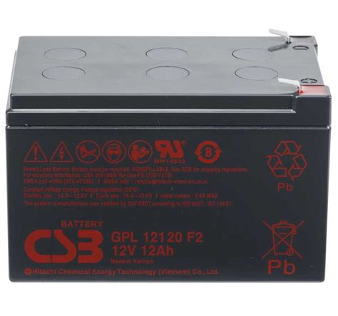 Csb Battery Gpl F V Ah Blei Akku Agm Longlife Zdis