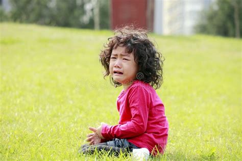 Little Girl Crying Outdoor Stock Photo Image Of Girl 11255296