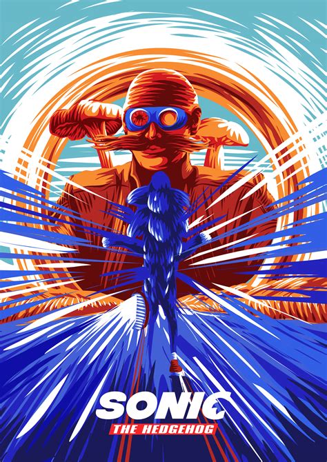 Sonic The Hedgehog official alternative movie poster on Behance