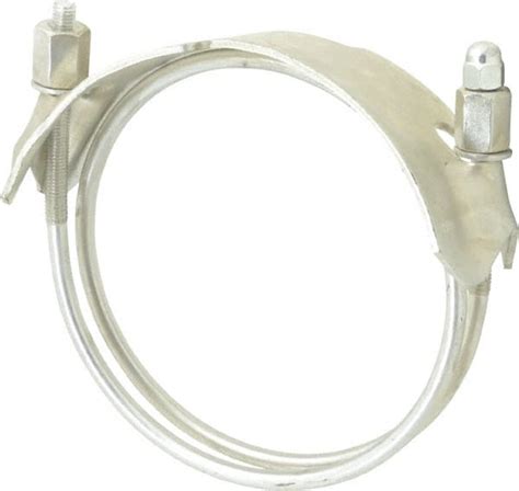 Kuriyama Of America 5 Hose Spiral Double Bolt Hose Clamp Plated Steel