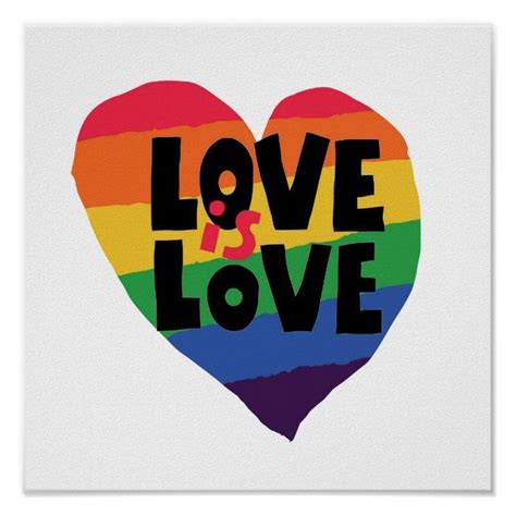 Love Is Love Poster Zazzle Love Posters Acrylic Art Print Poster