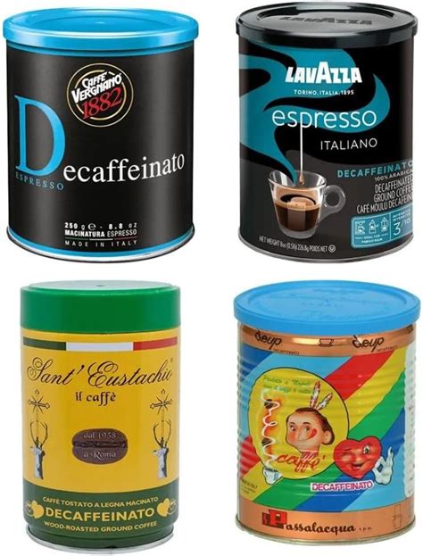 Amazon Italian Decaffeinated Ground Coffee Variety Pack With