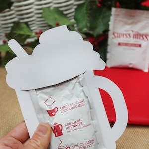 Hot Chocs Fuzzy Socks Christmas Gift Tag Printable Hot Cocoa