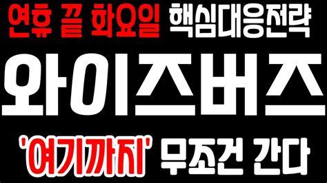 주식 와이즈버즈 와이즈버즈 주가전망 목표가 돌파의 신호가 보입니다 지금이 투자의 기회 Youtube