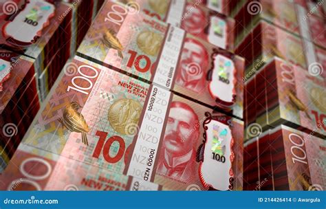 New Zealand Dollar Money Banknotes Pack Illustration Stock Illustration Illustration Of