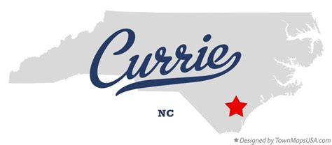 Map of Currie, NC, North Carolina