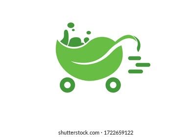 Eco Cart Shop Illustrator Logo Templates เวกเตอรสตอก ปลอดคา