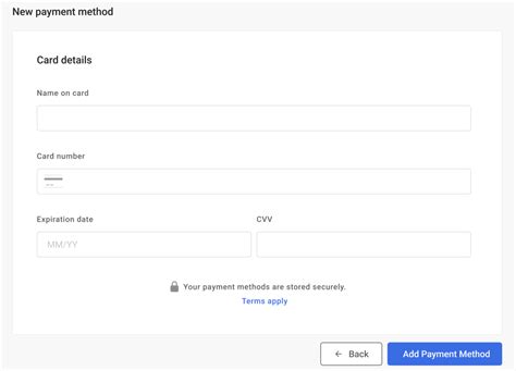 Credit Card Billing Moloco Cloud Dsp Help Center