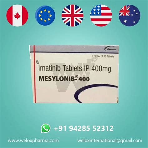 Imatinib Mesylate 400mg Tablets For Personal At Rs 2500 Stripe In