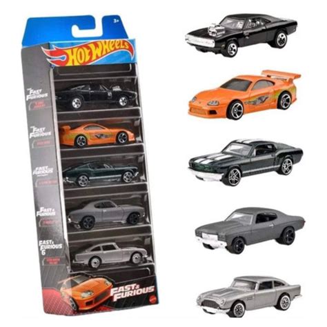 Hot Wheels Five Pack Fast And Furious Velozes E Furiosos Toyota Supra Dodge Charger