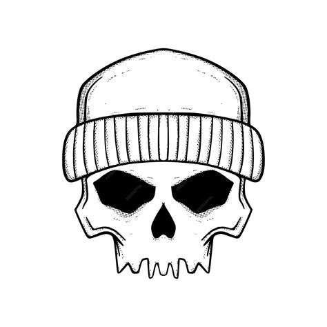 skull easy drawings 8