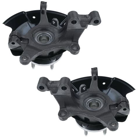 AutoShack Front Steering Knuckles And Wheel Bearing Hub Assembly 5 Lugs