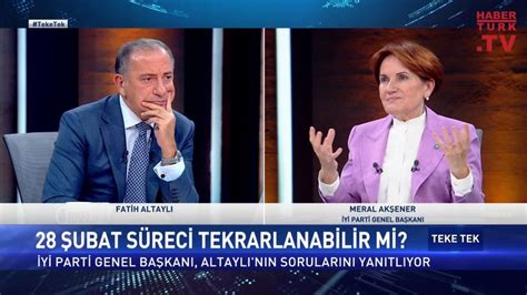 Teke Tek 27 Eylül 2022 İYİ Parti Genel Başkanı Meral Akşener