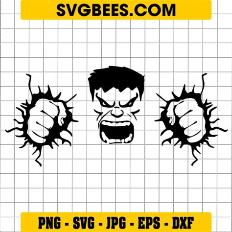 Marvel Hulk Smash Svg Mockup And Png Svgbees