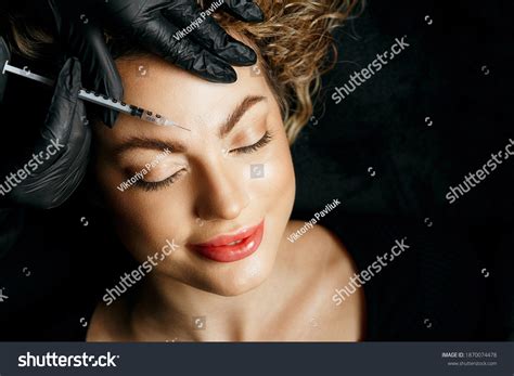 Attractive Blonde Woman Having Botox Injection Stock Photo Shutterstock