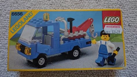 VINTAGE LEGO 6656 Legoland Tow Truck Complete Set With Box