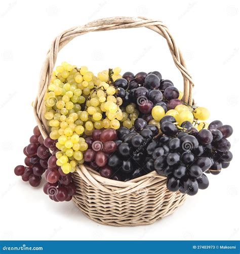 A Basket Of Grapes Stock Photos - Image: 27403973