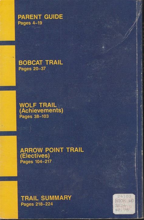 Wolf Cub Scout Book 1986 Boy Scouts Of America Achievements