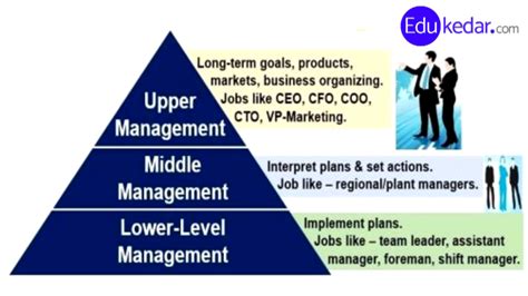 Levels Of Management 3 Functional Area Types Of Managers