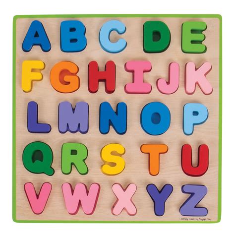 Kaufen Sie Bigjigs Holz Alphabet Puzzle Lobbes Spielzeug