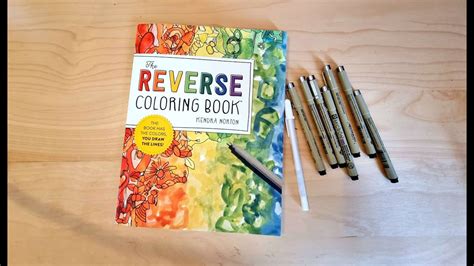 Reverse Colouring Book By Kendra Norton Sunflowers Youtube