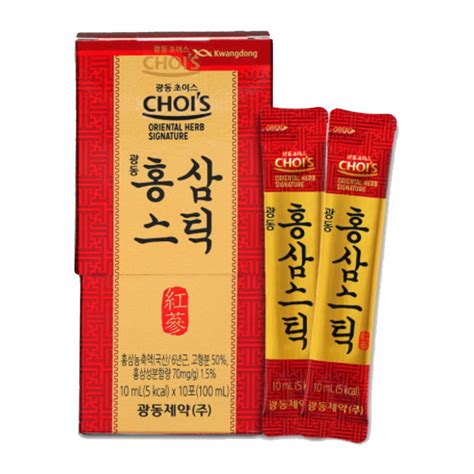 Kwangdong Korean Red Ginseng Extract Day Stick Pack Ml Pcs Immunity