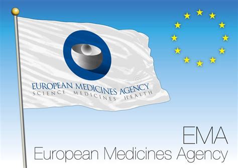 Bandera De La Agencia De Medicamentos De Ema Europeo Ilustración del