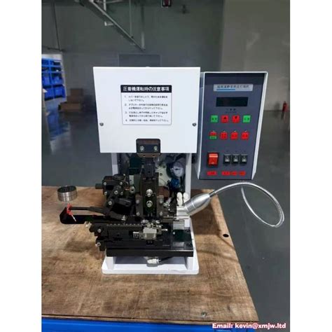 AWG32 AWG20 Semi Automatic 2T Wire Strip And Terminal Crimp Machine