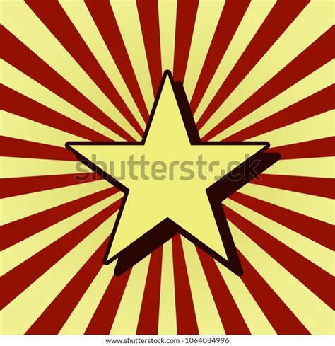 Vector Star Pop Art Style Stock Vector Royalty Free 1064084996